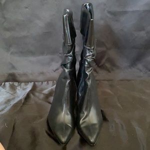 black heel boots